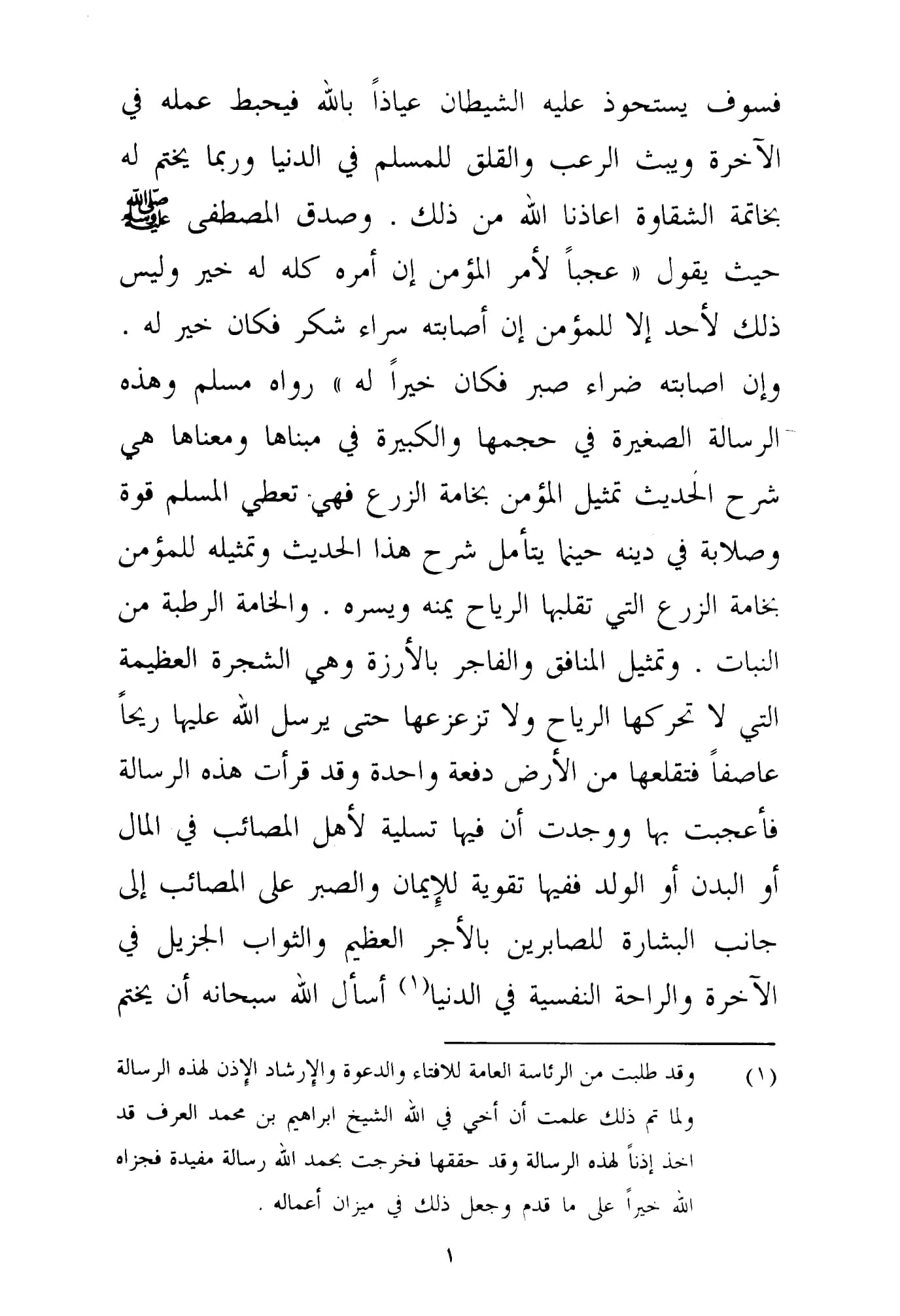 كتاب غاية النفع شرح حديث "تمثيل المؤمن بخامة الزرع" لابن رجب الحنبلي PDF