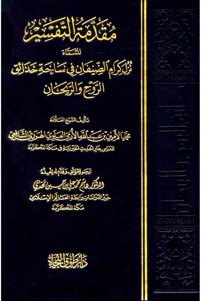 قراءة وتحميل كتاب تفسير حدائق الروح والريحان في روابي علوم القرآن لمحمد أمين بن عبد الله الأرمي الهرري الأثيوبي PDF